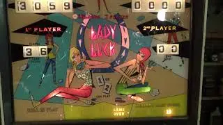 1968 Williams Lady Luck Pinball Video - Episode #10. Pinball Garage.