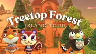 STUNNING Treetop National Forest ACNH Island Tour Sequoia | Animal Crossing: New Horizons Gameplay