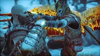 Кратос сокрушает Фрейю в God of War Ragnar&ouml;k - GMGOW без урона