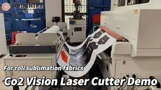 How to Laser Cut Roll Sublimation Fabrics with CO2 Vision Laser Cutter