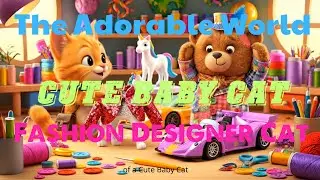 The Adorable World of a Cute Baby Cat Fashion Designer Cat