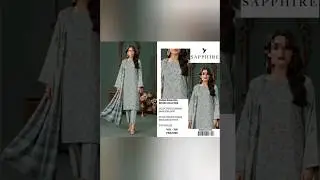 SAPPHIRE  BANADORA DHANAK MOTHER COLLECTION 3PC 2025| PREMIUM DIGITAL PRINTED SUIT|WINTER COLLECTION