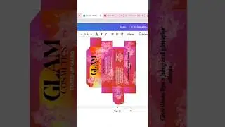 Look how i make packaging for cosmetic brand using canva. #canvatutorial #graphicdesign #packaging