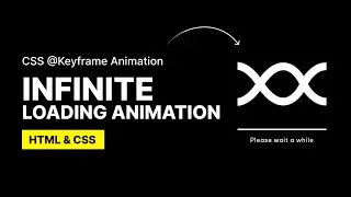 Infinite Loading Animation Using HTML & CSS | CSS Glowing Line Animation | Fade In Out Text in CSS