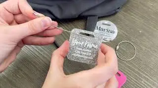 How to Attach Your Luggage Tag Wire Keychain Cable