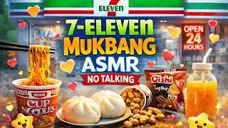 7-11 Convenience Store MUKBANG | Nissin Cup Noodles, Siopao, EXPO PEANUT, Oishi Squid, Fresh Juice! 