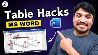 MS Word Table Hacks | Best Table Settings in MS Word | Table Tips