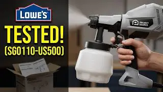 Project Source HVLP Paint Sprayer Unboxing and Testing