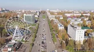 Аэросъемка Киров Октябрьский проспект.