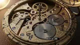 Broken Pocket Watch | Steampunk Gears & Gold