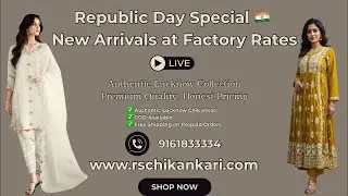 Republic Day Special 🇮🇳 | Day 4 | Budget Deals Starting ₹550 | LIVE | RS Chikankari
