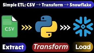 Как построить простой конвейер ETL | CSV → Преобразование → Снежинка