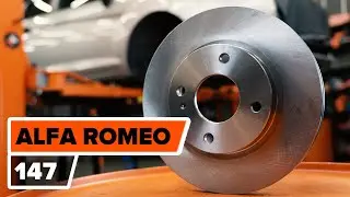 ALFA ROMEO 147 (937) Bremsscheiben und Bremsbeläge wechseln [AUTODOC TUTORIAL]