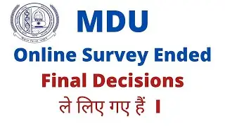 MDU Final Exam 2020 Online Survey Decision