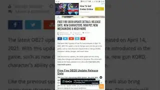 What things will come in next ob28 update free fire