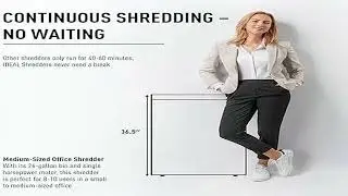 Ideal 2604 Cross Cut Office Shredder Review | 23 to 25 Sheet, Continuous Operation & Auto Oiler