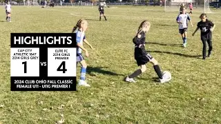 Highlights | 2024 Club Ohio Fall Classic | Cap City 2014 Girls Grey Fall to Elite FC Girls Premier