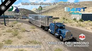 #64 B4RT Mods  Trailer Wilson Silverstar 53` Livestock/Cattle/ FLX Mods Pete 359 / Mapa Team Reforma