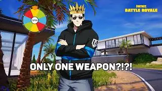 I Spun a Wheel to Decide My Weapons in Fortnite (Big Mistake)