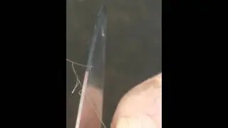 Hair whittling sharp - Hair split 7 times
