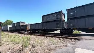 Slow Moving Norfolk Southern Manifest Picks Up Speed as it Rolls Through Emmaus.