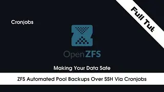 Automated ZFS Pool Backups Over SSH Via Cronjobs