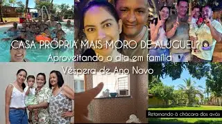 Tenho minha casa própria, mais porque moro de aluguel?, dia de piscina em família Véspera de Ano bom