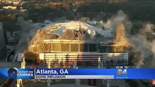 With New Stadium Next Door, Atlanta's Georgia Dome Imploded