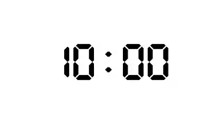 10 Minute | 600 Seconds Timer | White Screen With Silent Focus | NX