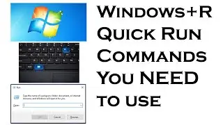 Useful Windows + Run Quick Commands You Need to Know Part1
