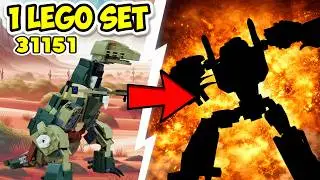 Трансформер Динобот Гримлок / Динозавр. LEGO 31151 альтернативная сборка / Дикие животные Сафари