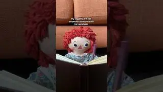 Моя кукла Рэггеди Энн, когда кто-то называет ее Аннабель 😟🔥 #burnbook #annabelle