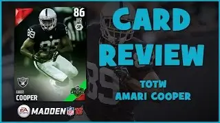 MUT 16 Card Review | TOTW Amari Cooper