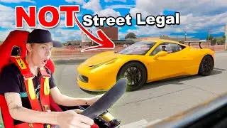 Driving $350,000 Ferrari Race Car on Public Roads! (Funny Reactions)