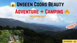 ⛺ Coorg Tent Camping + Trekking | Waterfalls & Drone Shots 🌲 #travel #trending #himalayan450