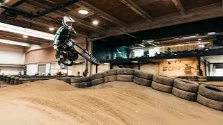 Sur-Ron full lap indoor track!