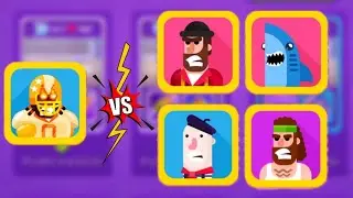 Bowmasters Mad Mike Vs Terrance / Mime / Julius / Shark Gameplay