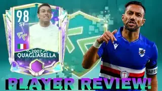 FLASHBACK QUAGLIARELLA 98 RATED PLAYER REVIEW AND GAMEPLAY! | FIFA MOBILE 21!