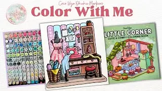 Color With Me (ASMR) | Little Corner Coco Wyo Coloring Book | Ohuhu Markers