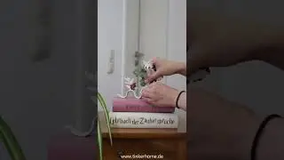 DIY Skulptur aus Modelliermasse mit Trockenblumen