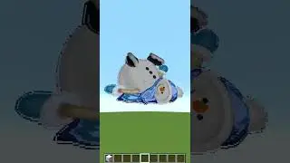 INSANE SNOWMAN Pixel ART! #shorts