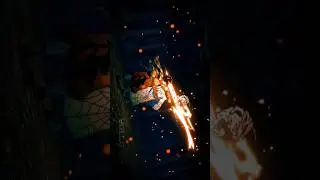 Demon Slayer Tanjiro vs demon  | fire breathing | Reverse | #short