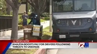 Amazon boosts pay for subcontracted delivery drivers amid union pressure