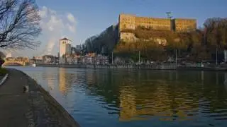 Huy, beautiful city in belgium, Meuse, , Mur de Huy, Citadel de Huy, Walloon, La Fl&egrave;che Wallonne