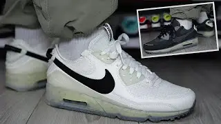 Обзор кроссовок Nike Air Max Terrascape 90 Sail & Black On Feet