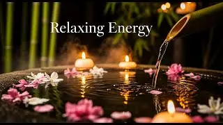 Tranquil Zen Flow Harmony Bamboo Fountain and Candle Glow for Healing Meditation Sleep Serenity