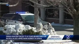 Man convicted in violent bank robbery in Omaha sentenced to 20 years in prison