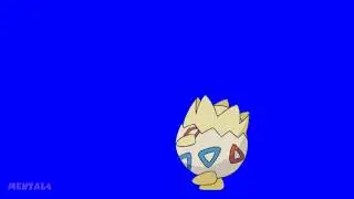 Blue/Green Screen - Togepi Walking 02 - Anipok