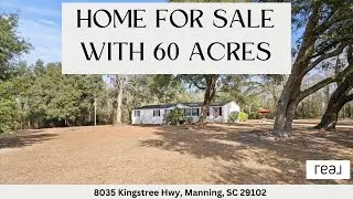 60 Acres of South Carolina Hunting & Recreation for Sale in Manning, SC | Home, Pond & Wildlife