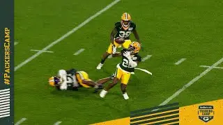 Highlight: Darnell Savage Bobbles, Secures INT | Packers Family Night